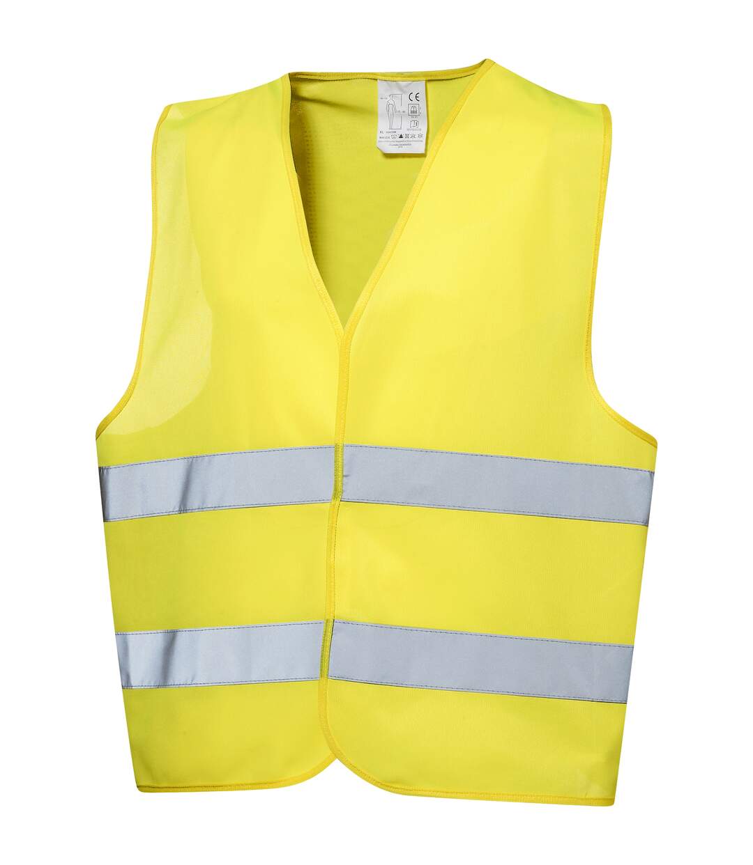 Professional Safety Vest In Pouch Neon Yellow Bullet-1