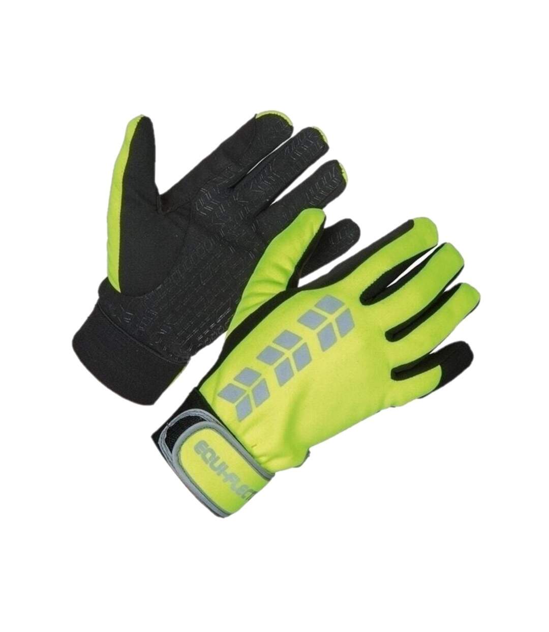 Riding gloves yellow Equi-Flector