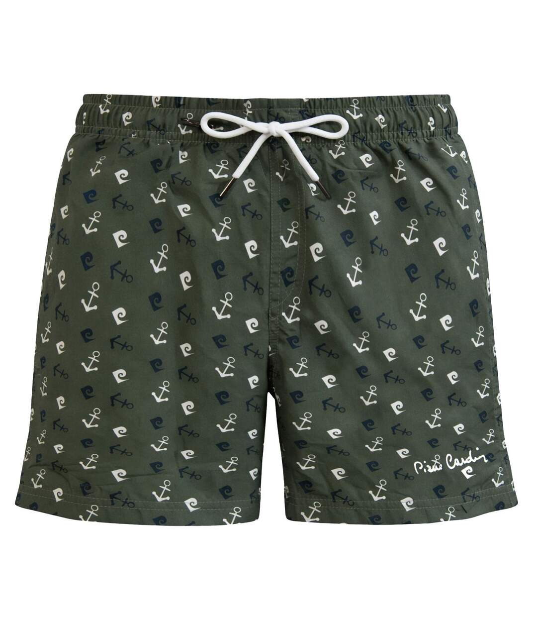Boardshort homme avec ceinture tout élastiquée Basic Pierre Cardin-1