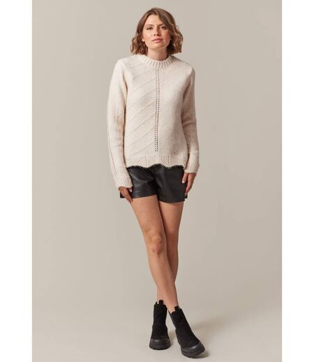 Pull ajouré avec finitions ondulées GALITA