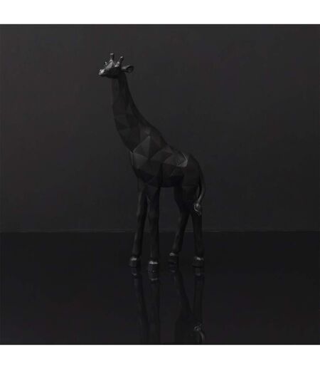 Statuette Déco Girafe Origami 40cm Noir
