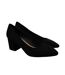 Womens/ladies Block Heel Pumps Black Sergio Leone-3