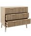 Commode 3 tiroirs Saulk en bois - Marron