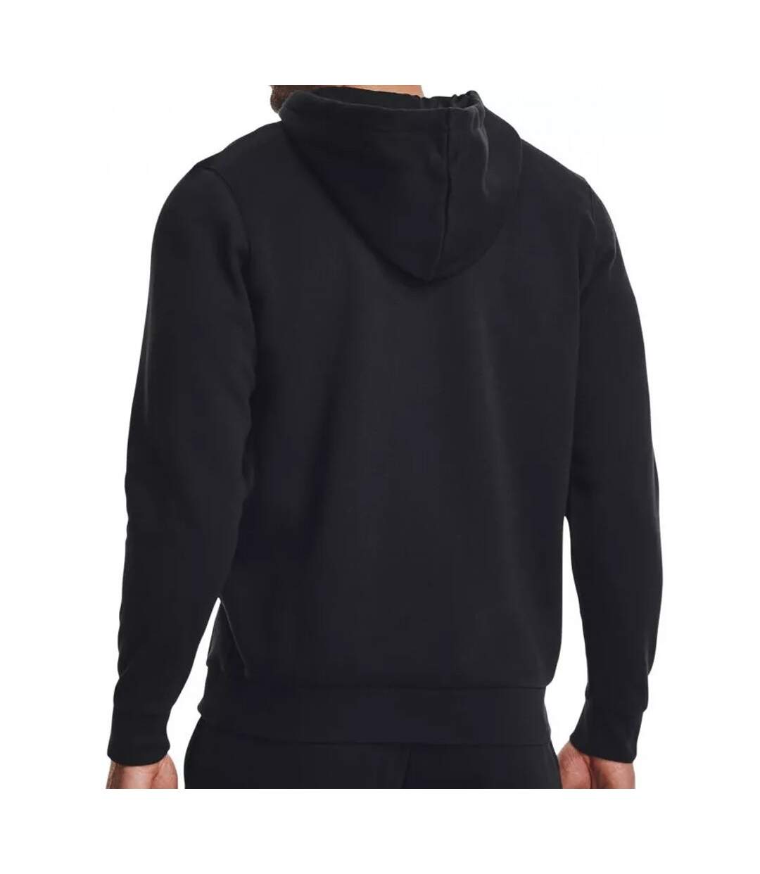 Sweat Zippé Noir Homme Under Armour Essential-2