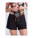 Short De Bain Aurora Femme Noir Animal-1