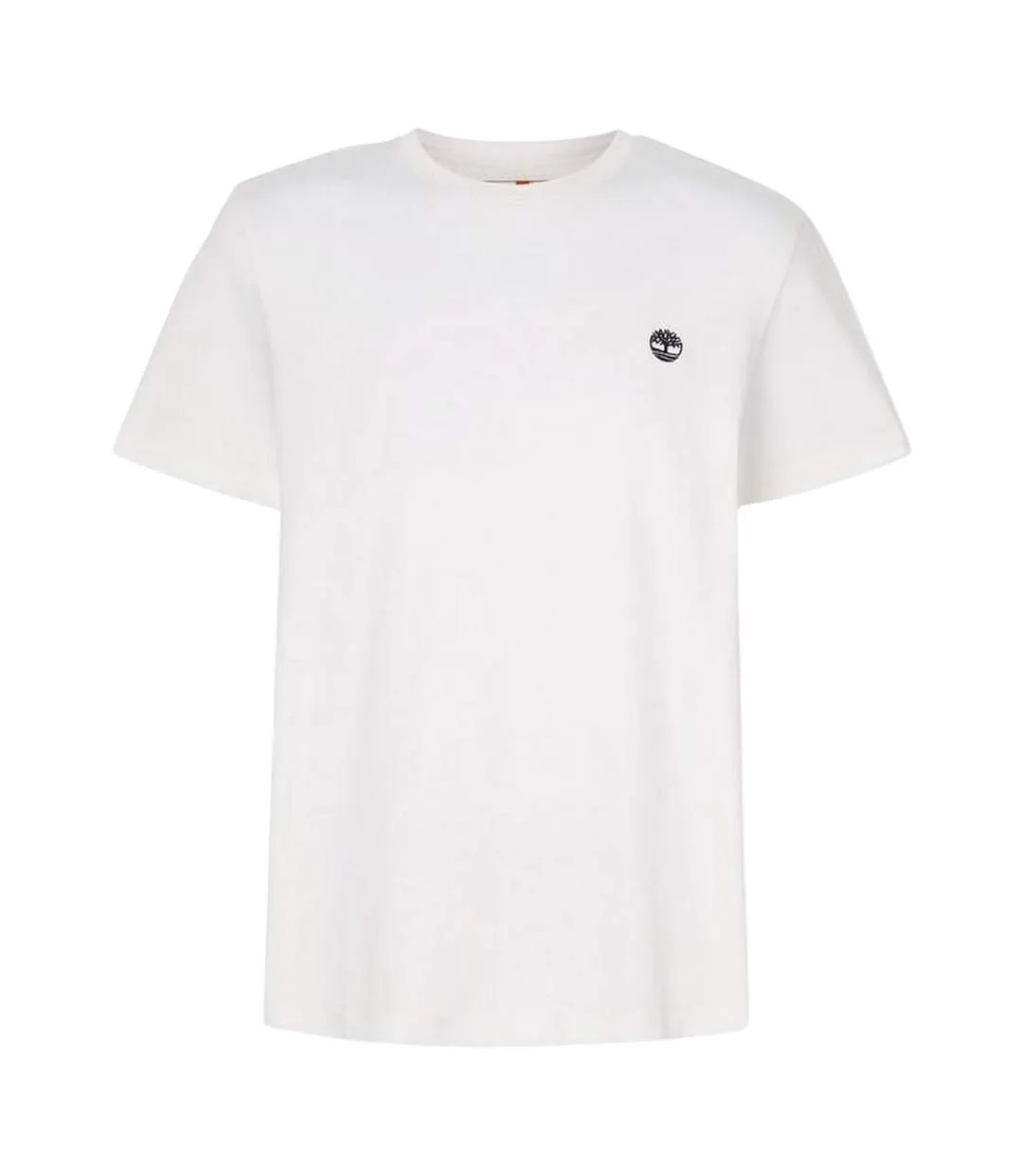 Mens River Embroidered Crew Neck T-shirt White Timberland-2