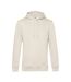 Pull À Capuche Biologique Pour Hommes Blanc Cassé B&C-1