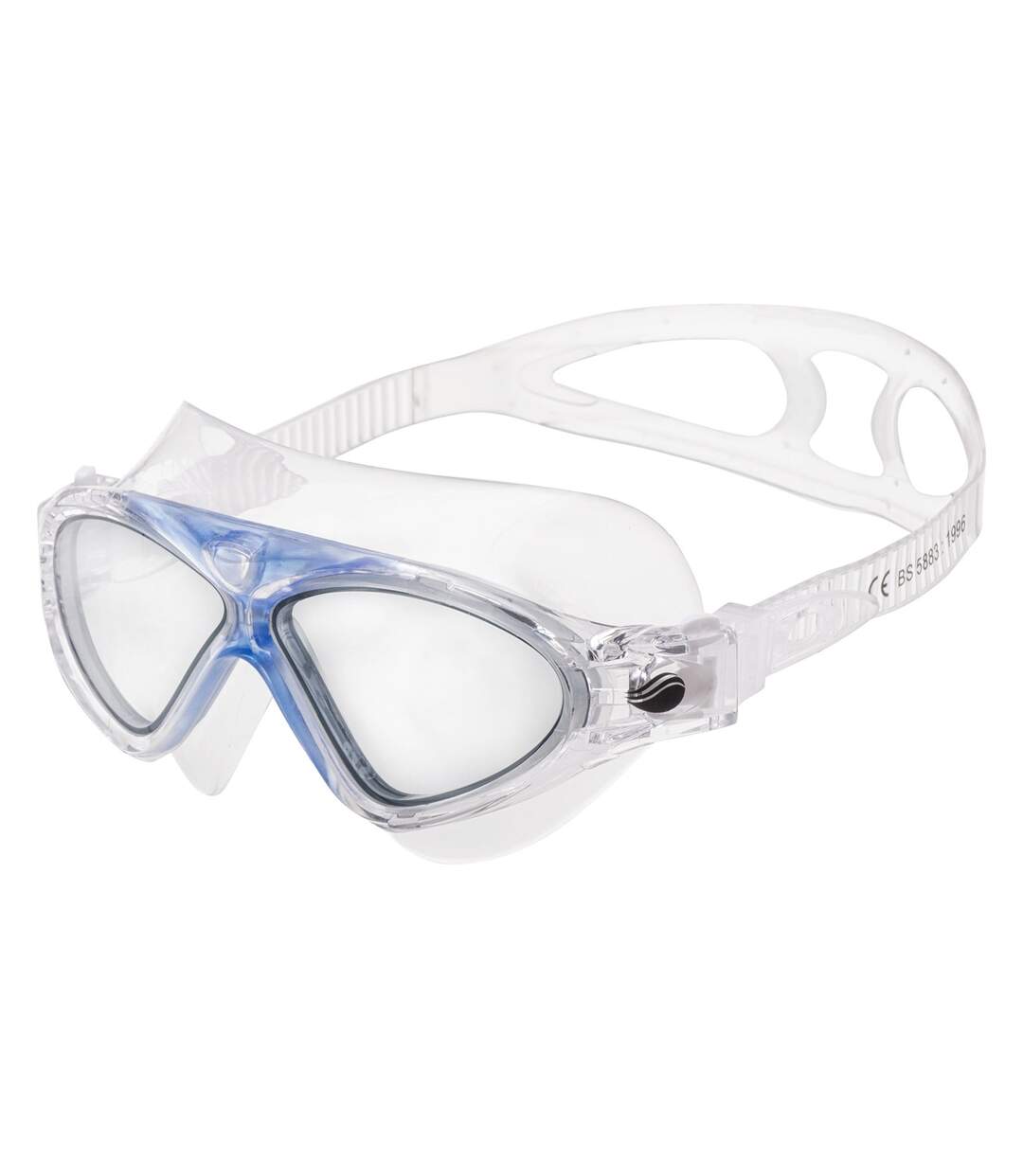 Lunettes De Natation Fliper Adulte Transparent Bleu Fumée Aquawave-3