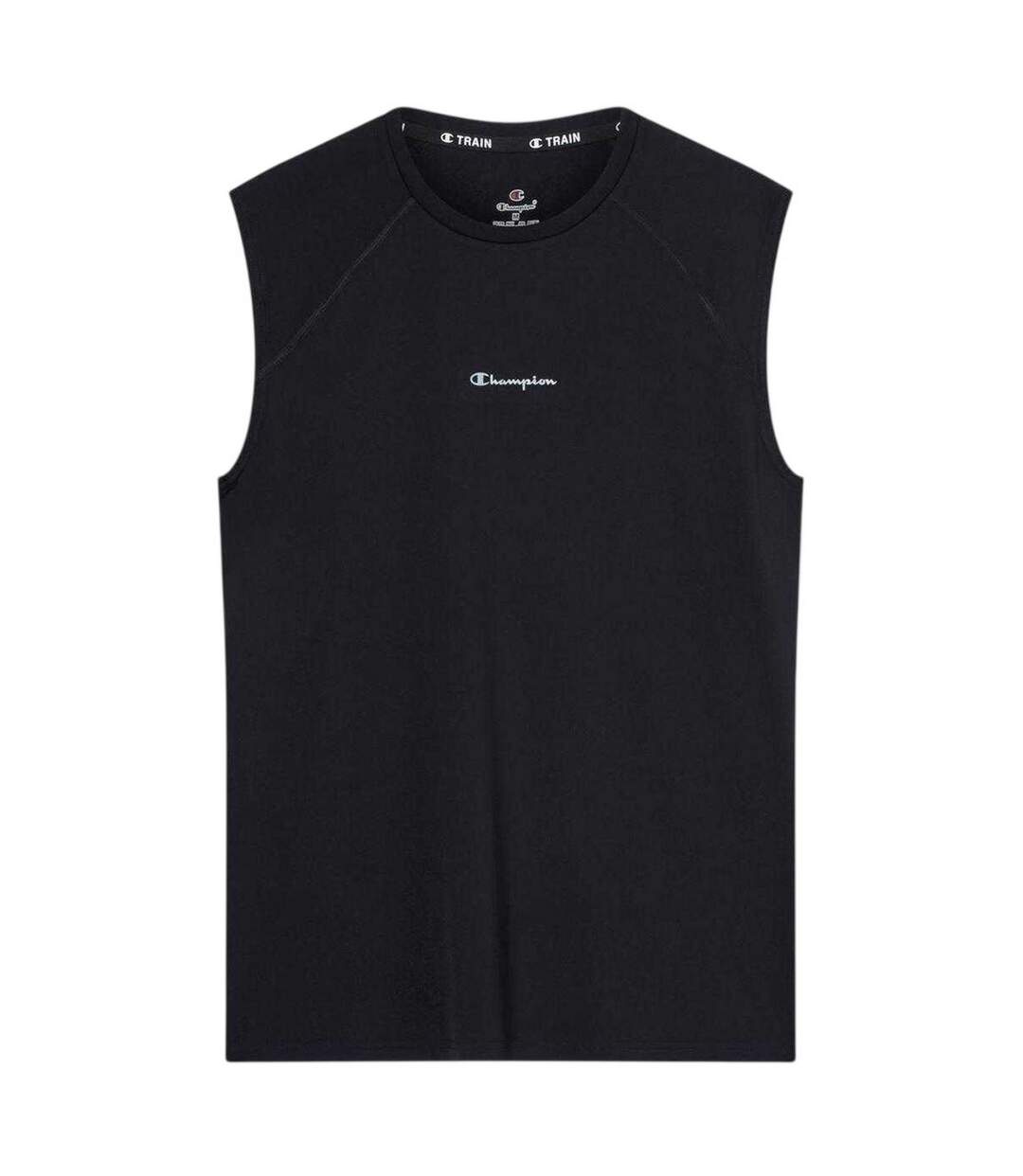Haut Sans Manches Motif/style Logo Sur Poitrine Homme Noir Champion-2