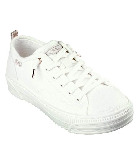 Womens/ladies bobs copa trainers off white Skechers