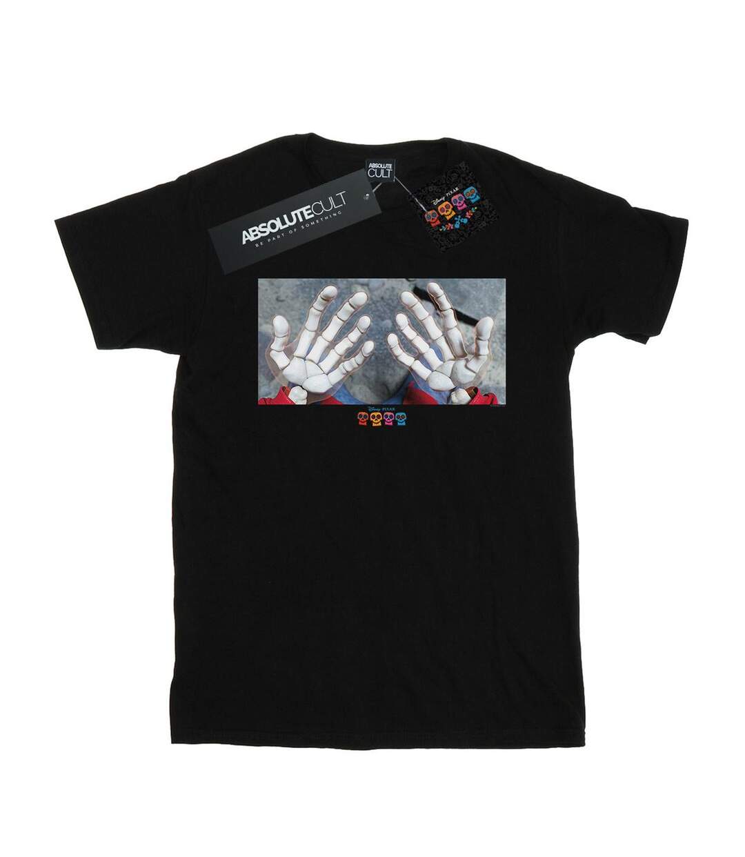 Disney - T-shirt COCO MIGUEL SKELETON HANDS - Femme (Noir) - UTBI16507-1