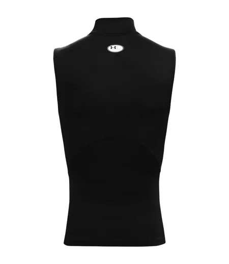Mens Sleeveless Vest Top Black White Under Armour