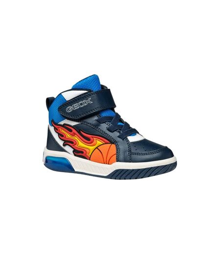 Basket Montante à Lacets Geox Junior Inek Boy Geobuck+Text