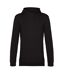 Mens hoodie black pure B&C