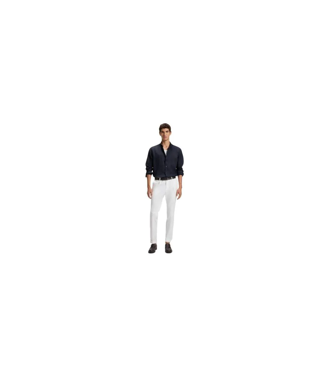 Chemise Manches Longues Liam Homme Bleu Foncé Boss-1