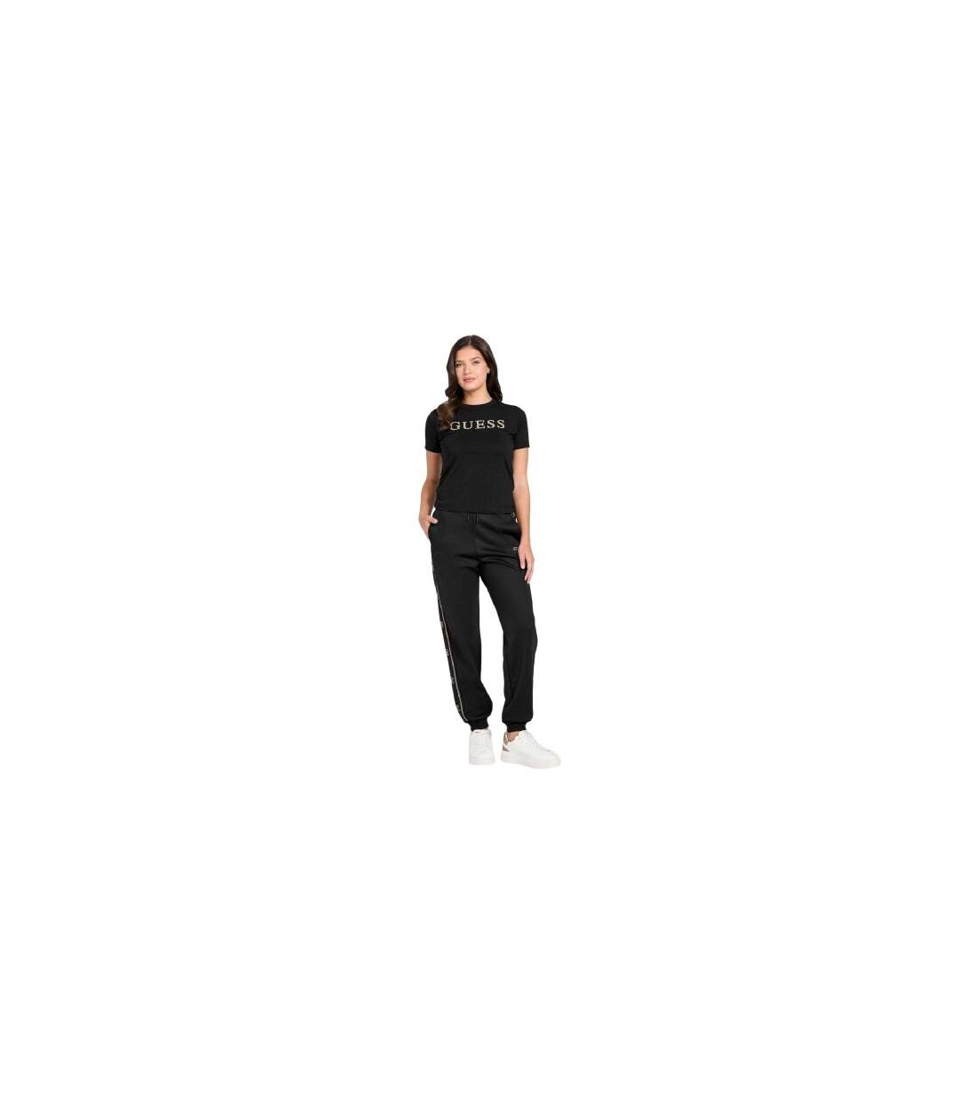 T-shirt Octavia Femme Noir Guess-1