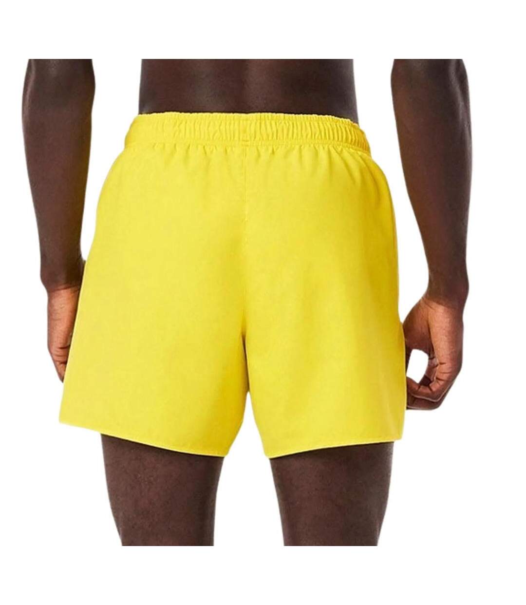 Short de bain jaune homme lacoste quick dry-2