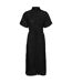 Robe Chemisier Mi-longue Iris Femme Noir Vero Moda-2