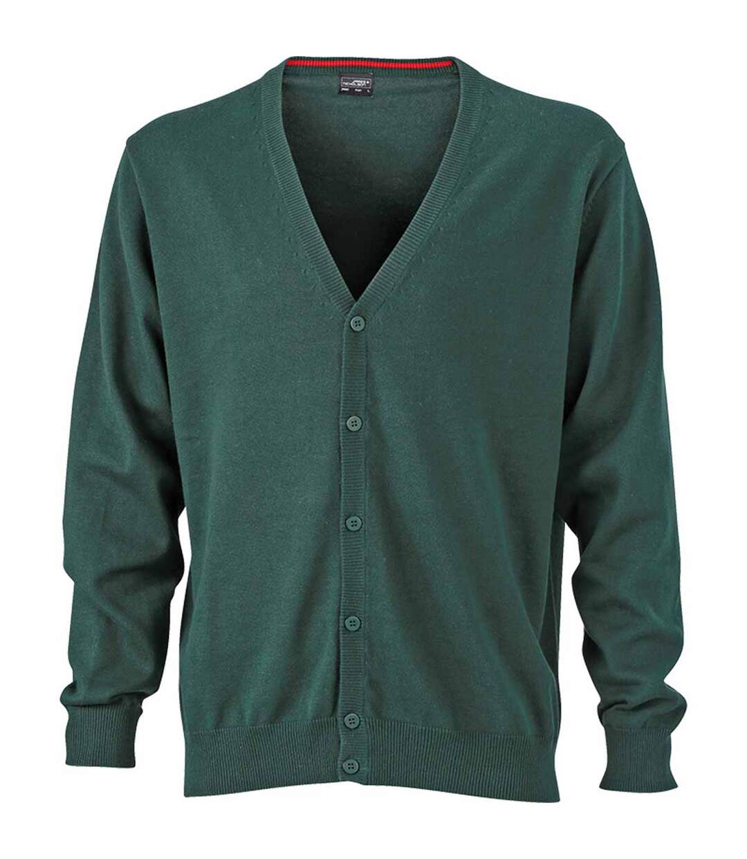 Gilet boutonné cardigan - HOMME - JN661 - vert foncé