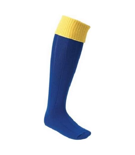 Euro - Chaussettes de foot - Homme (Bleu roi / Ambre) - UTCS1206
