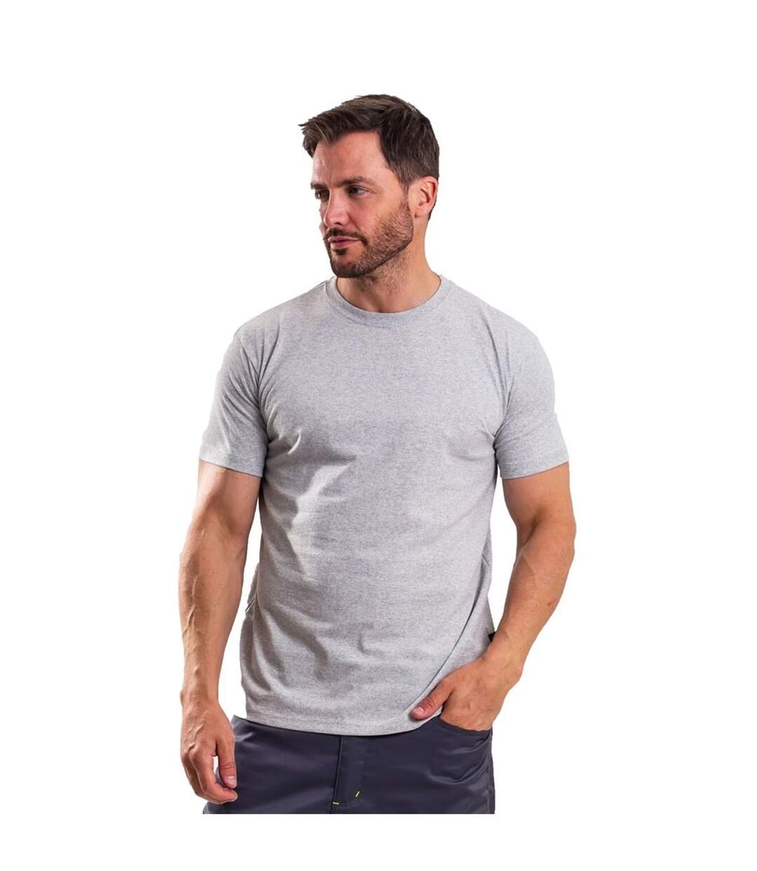 Pack of 5  Mens crew neck relaxed fit t-shirt  multicoloured Iron Mountain