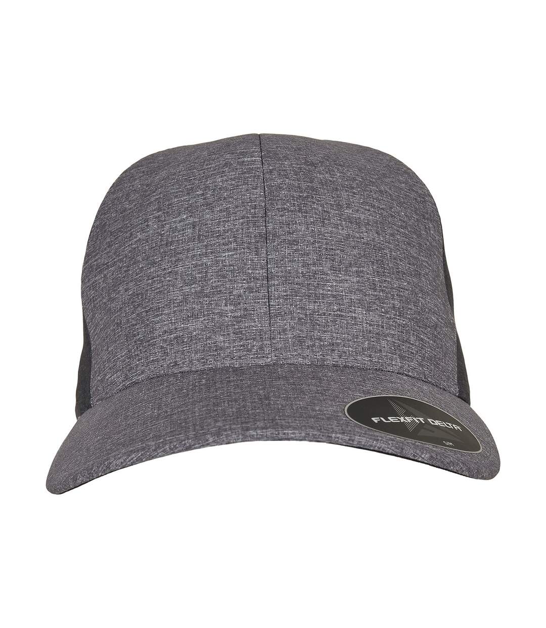 Casquette trucker flexfit delta adulte bleu / charbon chiné Yupoong