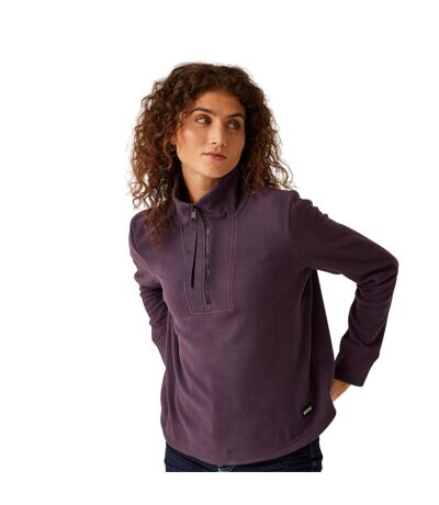 Womens/ladies Juliette Half Zip Fleece Top Deep Plum Regatta