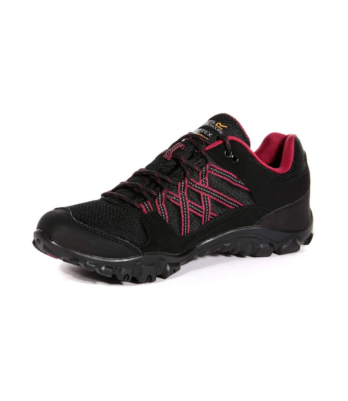 Regatta Womens/Ladies Edgepoint III Walking Shoes (Black/Beaujolais) - UTRG4551