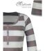 MAYFLOWER DOMINGO1 - Tee-shirt manches 3/4 beige en pur coton avec col boutonné-4