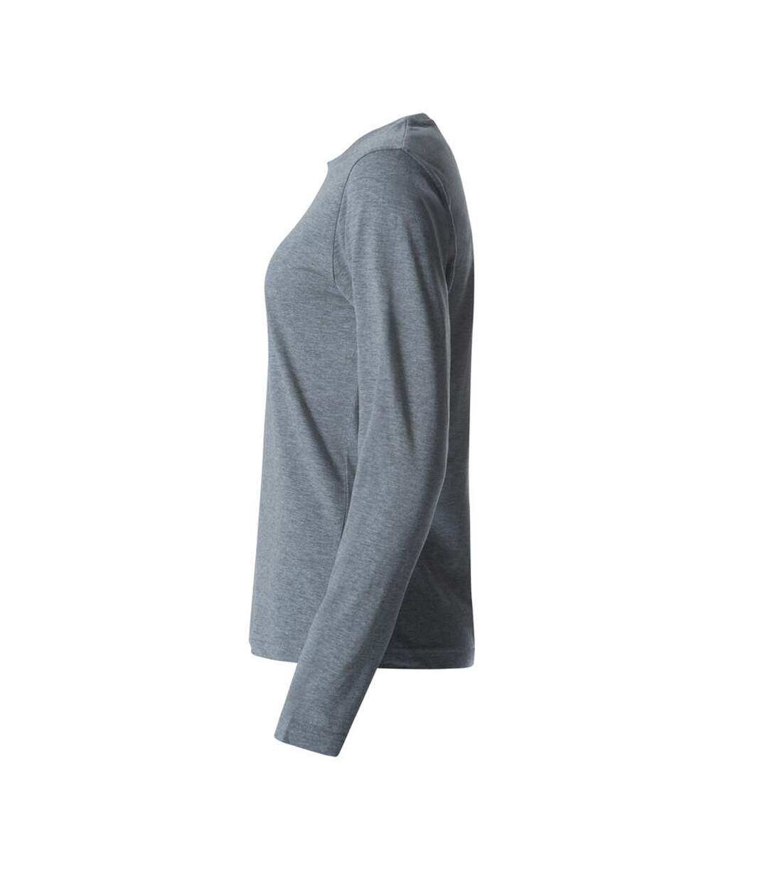 T-shirt Basic Femme Gris Chiné Clique-3