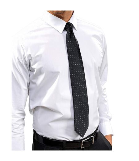 Premier Unisex Adult Micro-Dot Tie (Black/Dark Grey) (One Size)