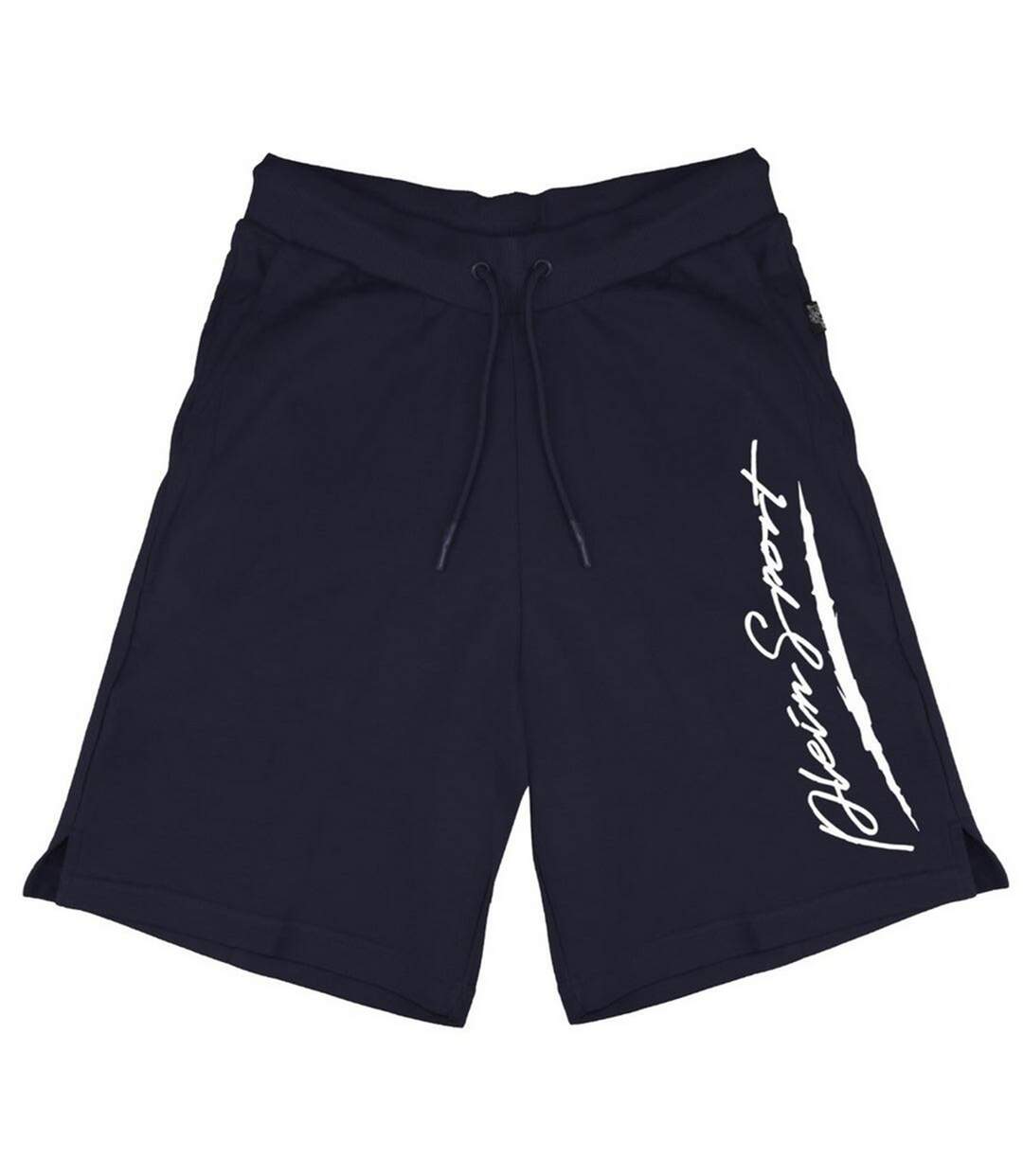 Short Motif/style Gros Logo Homme Bleu Marine Plein Sport-1