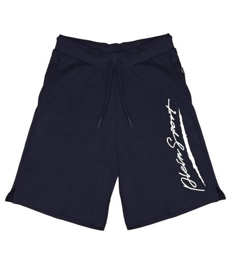 Short Motif/style Gros Logo Homme Bleu Marine Plein Sport