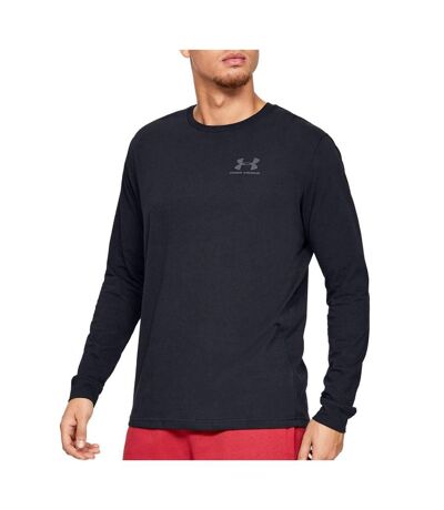 T-shirt noir manches longues homme Under Armour Sportstyle - L