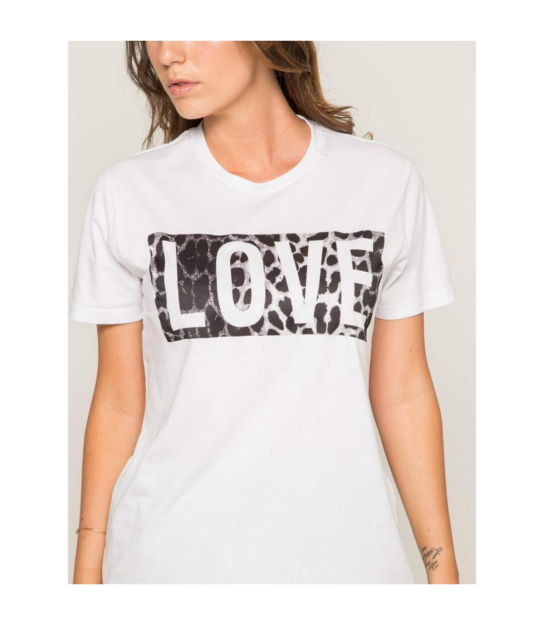 T-shirt col rond message FOVE - Dona X Lisa-4