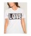 T-shirt col rond message FOVE - Dona X Lisa