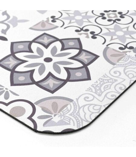 Tapis de bain ultra absorbant carreaux de ciment - 50 x 120 cm