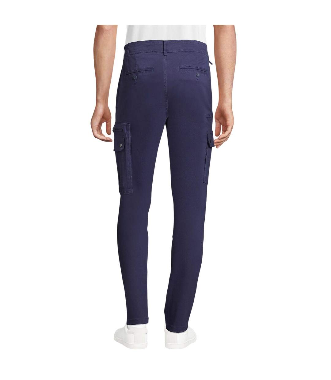 Pantalon Docker Homme Bleu Marine SOLS-3