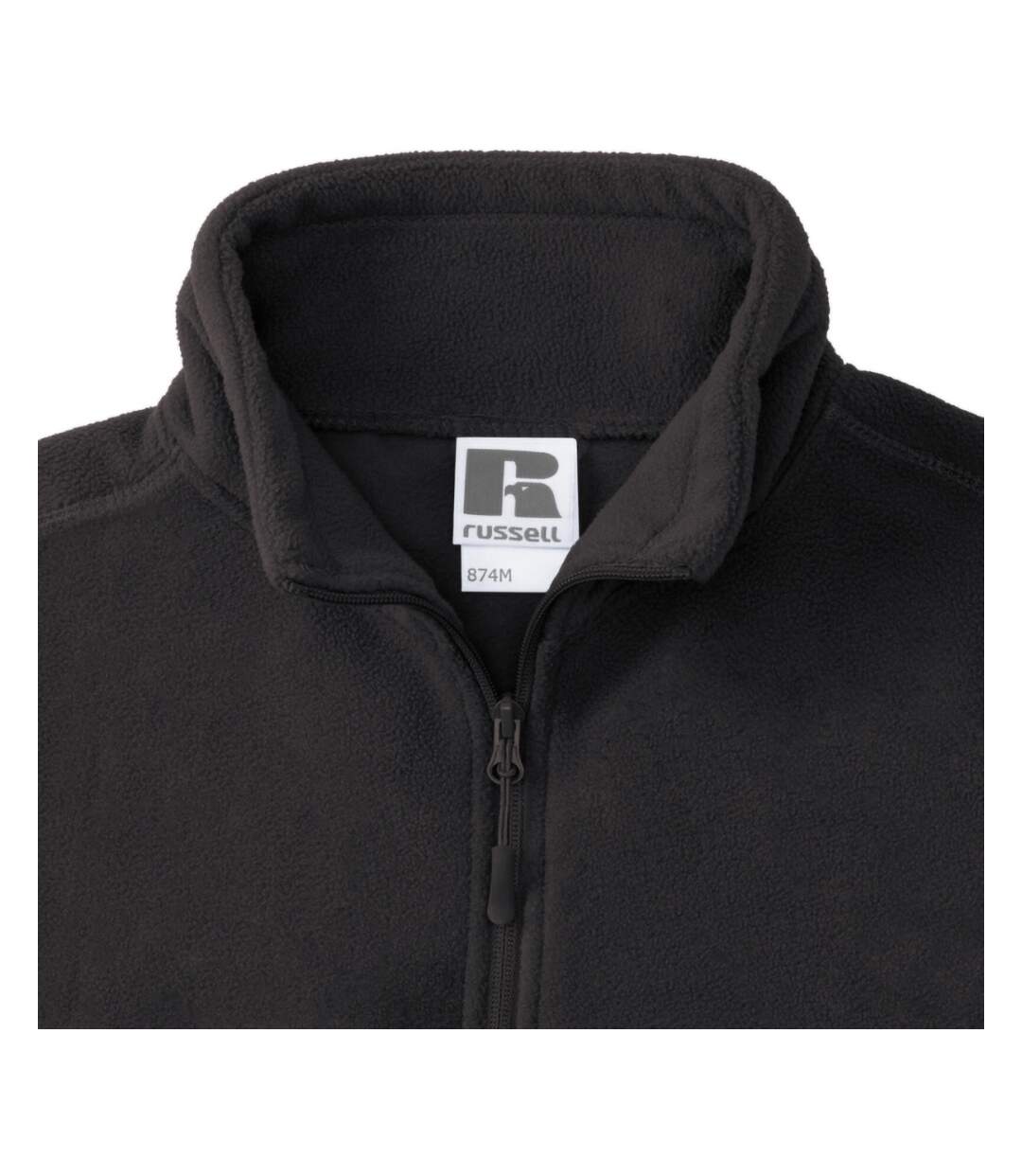 Russell Mens 1/4 Zip Outdoor Fleece Top (Black) - UTBC1438