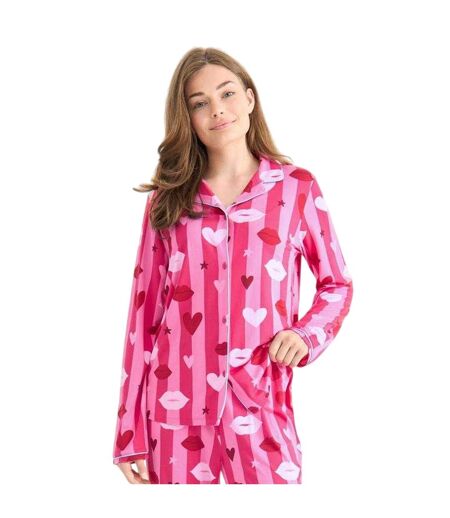 Ensemble De Pyjama Long Femme Rose Urban Threads