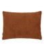 Paoletti Nellim Bouclé Textured Throw Pillow Cover (Rust) (40cm x 50cm)