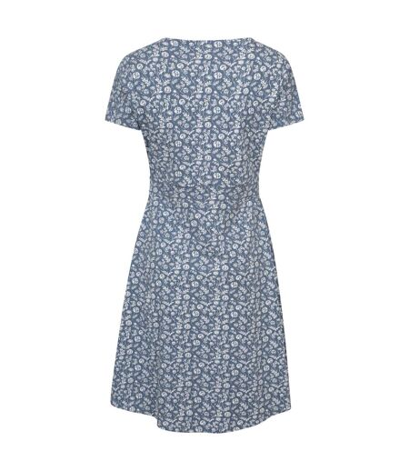 Womens/ladies Floral Uv Protection Dress Light Grey Mountain Warehouse