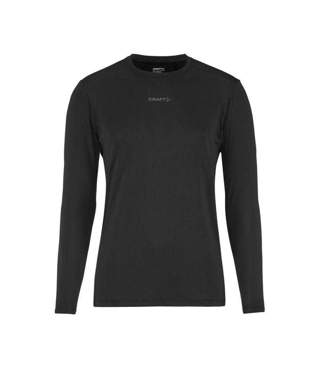 Mens Adv Essence Long-sleeved T-shirt Black Craft-2