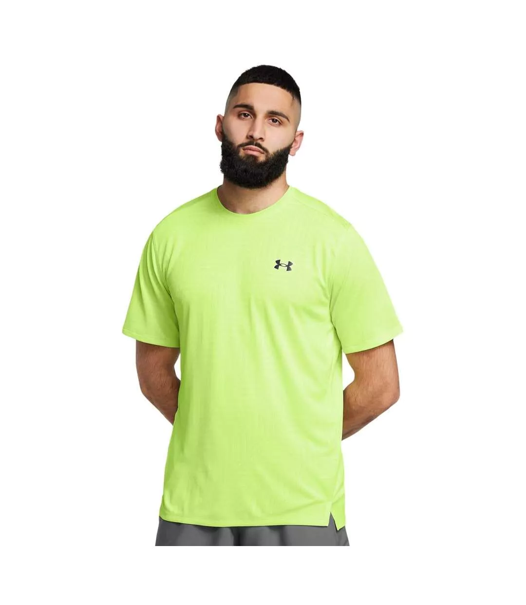 T-shirt Tech Geotessa Homme Vert Under Armour-1
