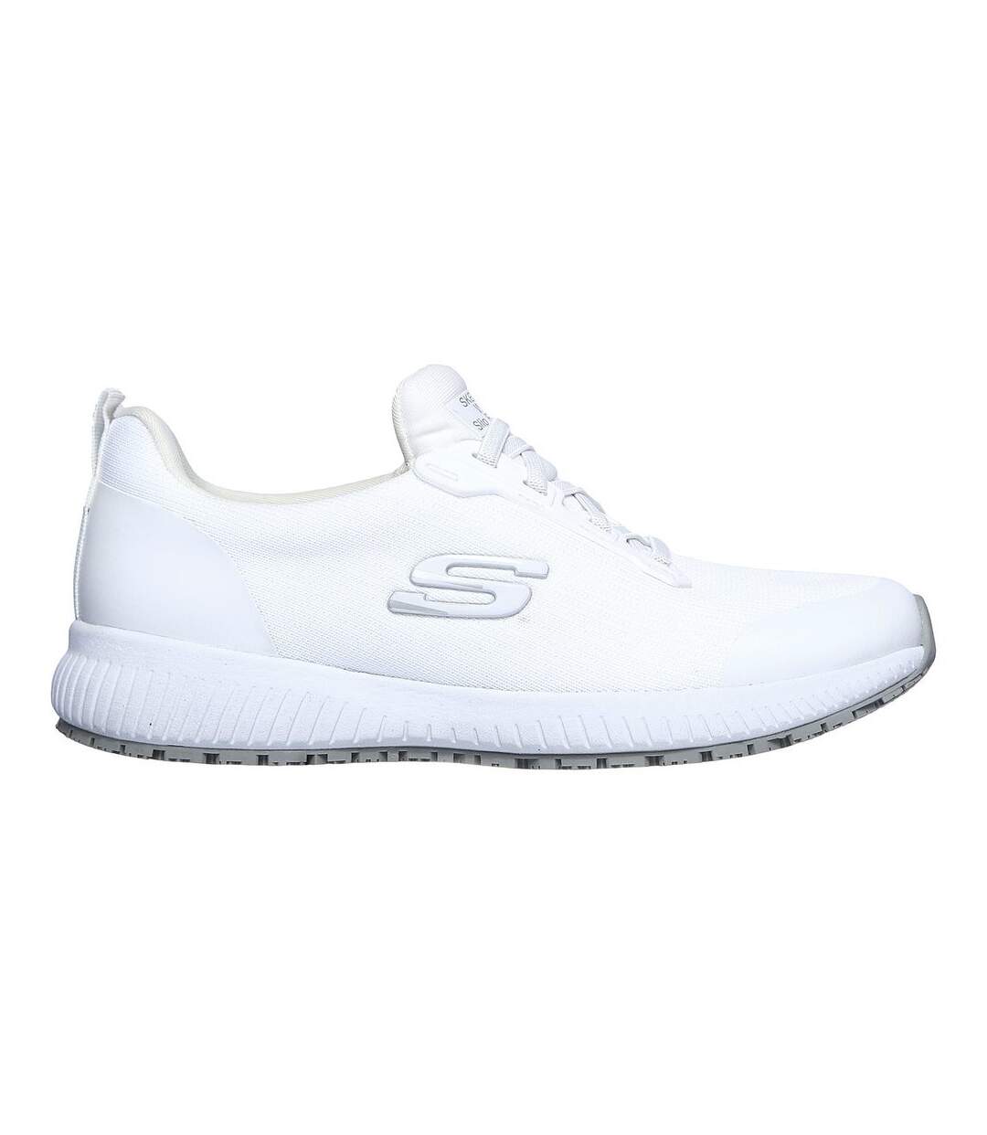 Skechers Womens/Ladies Squad Lace Up Safety Shoes (White) - UTFS6114