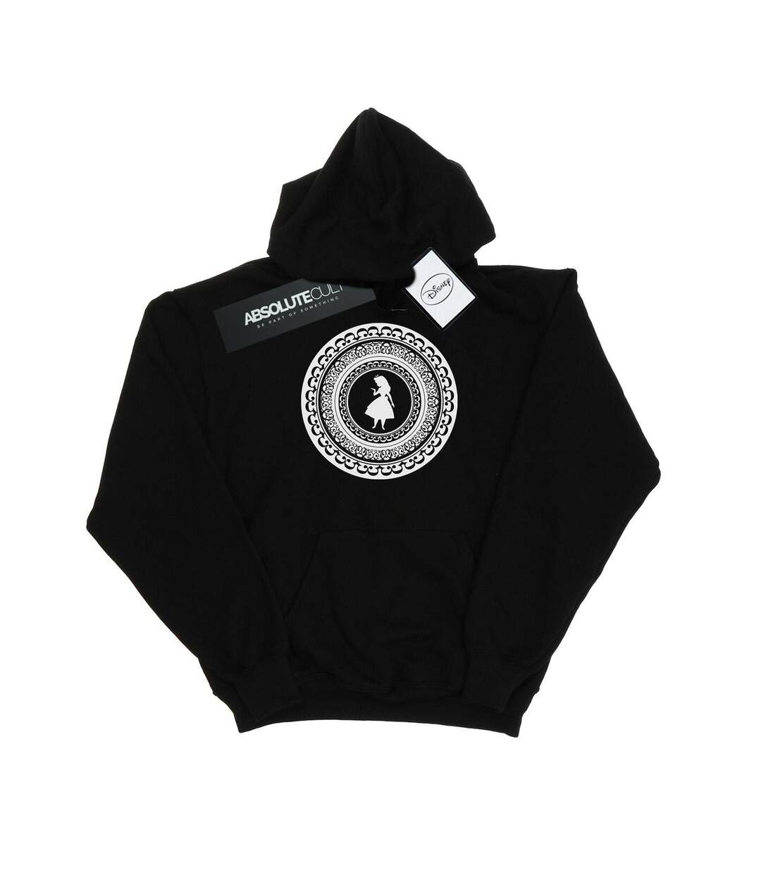 Disney - Sweat à capuche ALICE IN WONDERLAND CIRCLE - Femme (Noir) - UTBI2292-1