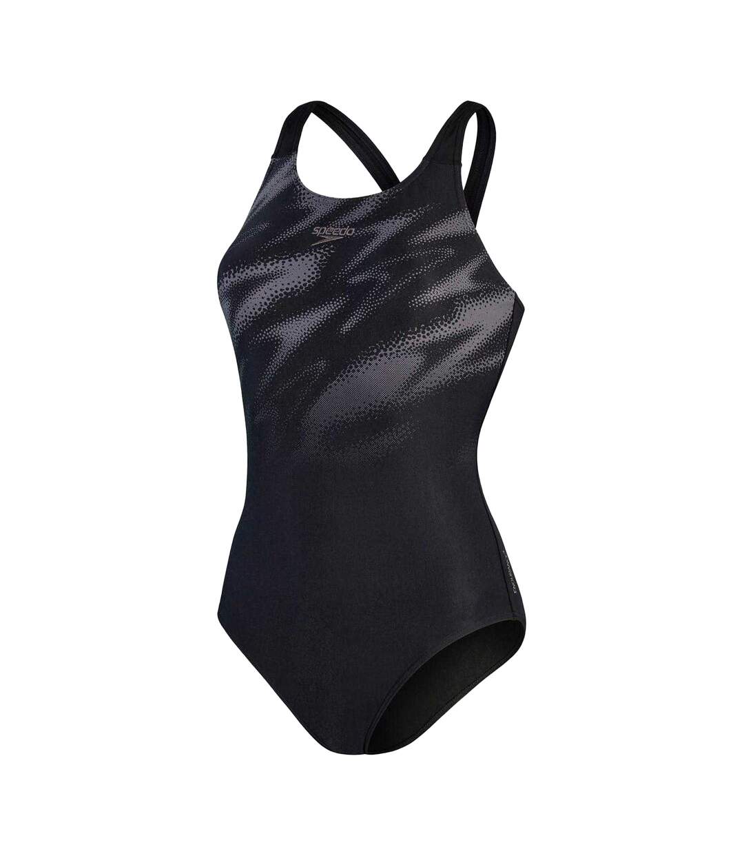 Maillot De Bain 1 Pièce Motif/style Abstrait Hyper Boom Femme Noir Gris Speedo-2
