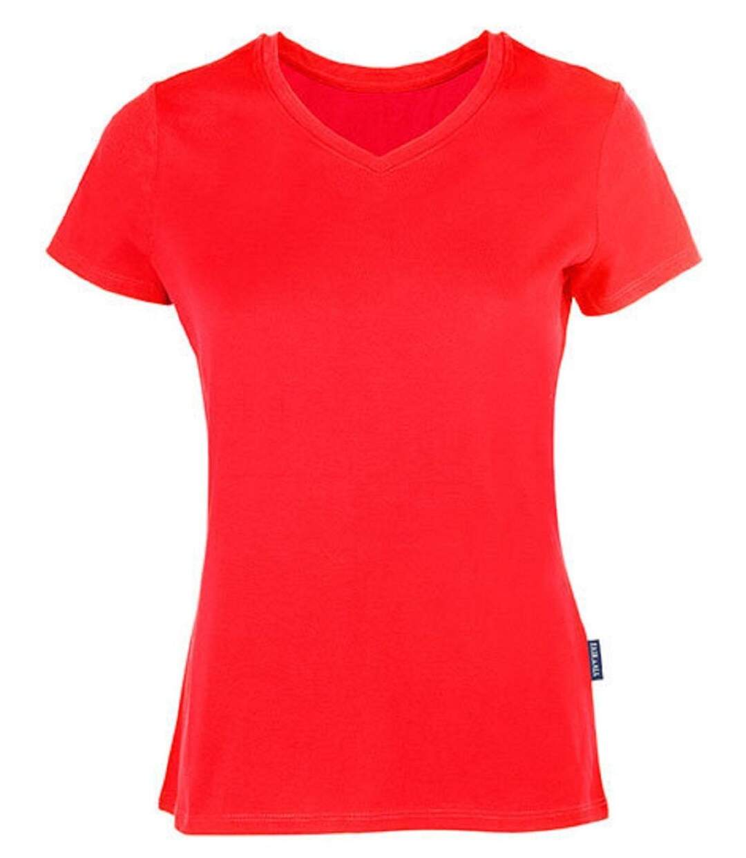 T-shirt manches courtes col V - Femme - HRM202 - rouge