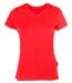 T-shirt manches courtes col V - Femme - HRM202 - rouge