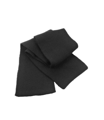 Result Classic Heavy Knit Thermal Winter Scarf (Black) (One Size) - UTBC875